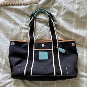 Coach nylon /leather Hampton tote